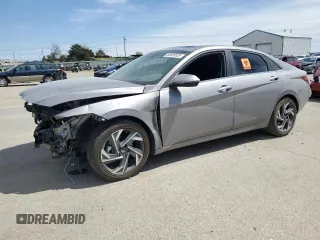 2024 Hyundai Elantra Limited с VIN KMHLN4DJXRU100374, выставлен на аукционе Copart как лот 53920525 с пробегом 9 403 миль миль и Списание • Salvage title. История ставок и продаж доступна на DreamBid. Изображение 1.
