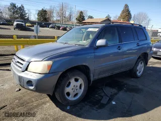 2006 Toyota Highlander w/3rd Row with VIN JTEEP21A660154155, listed as a Copart auction lot 47137515 with 156,205 mi miles and Salvage Title. Bid and sale history available at carsss.com. Image 1.