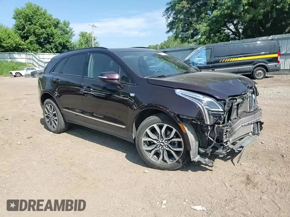 2021 Cadillac XT5 AWD Sport with VIN 1GYKNGRS8MZ152739, listed as a Copart auction lot 60675705 with 51,669 mi miles and Salvage title. Bid and sale history available at DreamBid. Image 14.