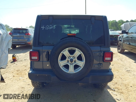 2020 Jeep Wrangler Sport S with VIN 1C4GJXAN5LW146068, listed as a IAAI auction lot 42071619 with 51,238 mi miles and . Bid and sale history available at DreamBid. Image 16.