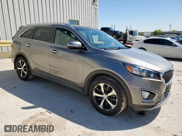 2017 Kia Sorento EX V6 with VIN 5XYPH4A53HG308066, listed as a Copart auction lot 52201395 with 119,910 mi miles and Salvage Title. Bid and sale history available at carsss.com. Image 4.
