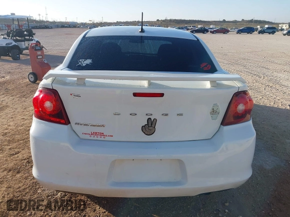 2014 Dodge Avenger SE with VIN 1C3CDZAB6EN180864, listed as a IAAI auction lot 41855043 with 99,977 mi miles. Bid and sale history available at carsss.com. Image 17.