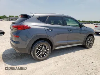 2021 Hyundai Tucson SEL with VIN KM8J33AL0MU296945, listed as a Copart auction lot 57137515 with 54,657 mi miles and Salvage title. Bid and sale history available at DreamBid. Image 3.