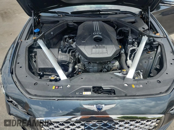 2021 Genesis G70 2.0T with VIN KMTG34LA8MU074008, listed as a Copart auction lot 62692345 with 33,204 mi miles and Salvage title. Bid and sale history available at DreamBid. Image 11.