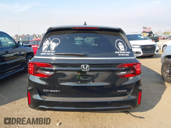 2025 Honda Odyssey Touring with VIN 5FNRL6H81SB011122, listed as a IAAI auction lot 41402170 with 2,968 mi miles and . Bid and sale history available at DreamBid. Image 17.