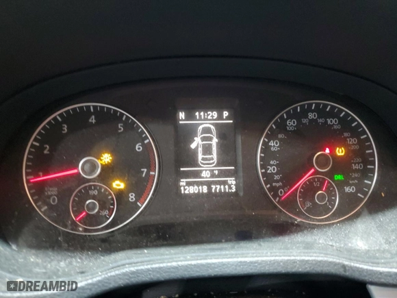 2013 Volkswagen Passat SE w/Sunroof with VIN 1VWBH7A3XDC019093, listed as a Copart auction lot 83589944 with 128,018 mi miles and Salvage Title. Bid and sale history available at carsss.com. Image 9.