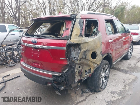 2018 Ford Explorer Platinum with VIN 1FM5K8HT7JGB43156, listed as a IAAI auction lot 40789952 with 104,959 mi miles and . Bid and sale history available at DreamBid. Image 6.