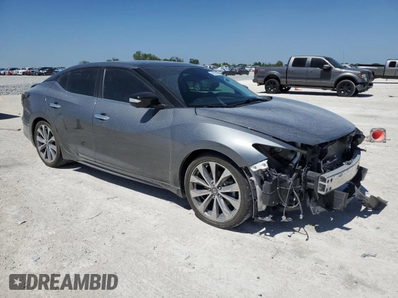 2020 Nissan Maxima Platinum with VIN 1N4AA6FV0LC366735, listed as a Copart auction lot 49395685 with 45,185 mi miles and Salvage Title. Bid and sale history available at DreamBid. Image 4.