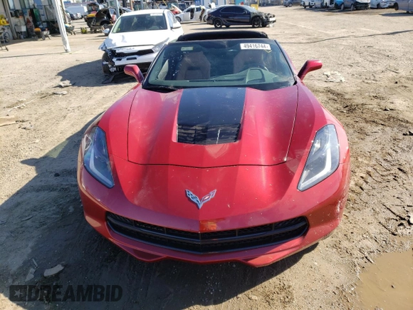 2015 Chevrolet Corvette Z51 2LT with VIN 1G1YK2D76F5114010, listed as a Copart auction lot 49416744 with 8,892 mi miles. Bid and sale history available at carsss.com. Image 5.
