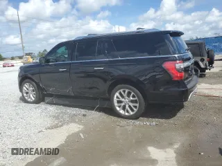 2019 Ford Expedition Max Platinum z VIN 1FMJK1LT9KEA87814, wystawiony jako Copart lot #50889215 z przebiegiem 86 584 mil mil oraz Szkoda całkowita • Salvage title. Historia ofert i sprzedaży dostępna na DreamBid. Obrazek 2.