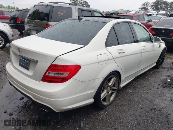 2012 Mercedes-Benz C-Class C 300 Sport with VIN WDDGF8BB0CR230458, listed as a IAAI auction lot 41970081 with 149,403 mi miles. Bid and sale history available at carsss.com. Image 4.