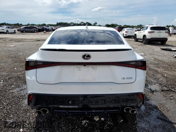 2023 Lexus IS with VIN JTHAP1D24P5003318, listed as a Copart auction lot 69824664 with 999,999 mi miles and Salvage Title. Bid and sale history available at carsss.com. Image 6.
