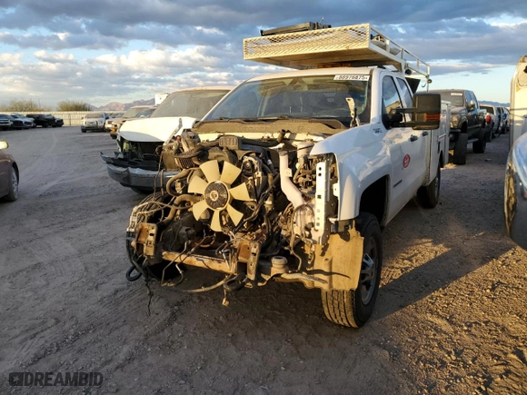 2017 Chevrolet Silverado 2500HD Work Truck with VIN 1GC2CUEG4HZ359775, listed as a Copart auction lot 88976875 with 144,124 mi miles and Salvage Title. Bid and sale history available at carsss.com. Image 1.