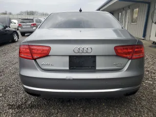 2013 Audi A8 L 4.0L with VIN WAUR2AFDXDN021378, listed as a Copart auction lot 50455095 with 110,722 mi miles and Salvage Title. Bid and sale history available at carsss.com. Image 6.