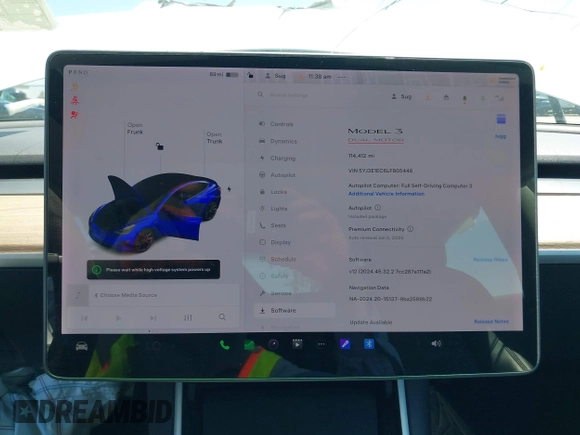 2020 Tesla Model 3 Performance z VIN 5YJ3E1EC6LF805448, wystawiony jako IAAI lot #42207433 z przebiegiem 114 412 mil mil oraz . Historia ofert i sprzedaży dostępna na DreamBid. Obrazek 19.