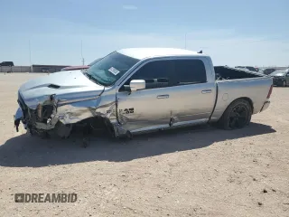 2018 Ram 1500 Sport with VIN 1C6RR7MT5JS274219, listed as a Copart auction lot 51299335 with 92,963 mi miles and Salvage title. Bid and sale history available at DreamBid. Image 1.