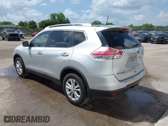 2015 Nissan Rogue S with VIN KNMAT2MT1FP502091, listed as a IAAI auction lot 41940559 with 360,915 mi miles and . Bid and sale history available at DreamBid. Image 3.