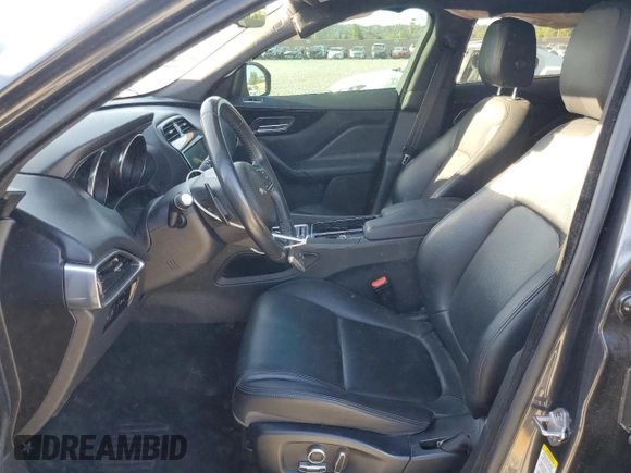 2020 Jaguar F-Pace 25t Premium with VIN SADCJ2FX4LA618158, listed as a Copart auction lot 52814585 with 45,494 mi miles and Salvage Title. Bid and sale history available at DreamBid. Image 7.