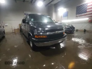 2016 Chevrolet Express Passenger LT with VIN 1GAZGPFF1G1336602, listed as a Copart auction lot 83389654 with 164,012 mi miles and Salvage title. Bid and sale history available at DreamBid. Image 14.