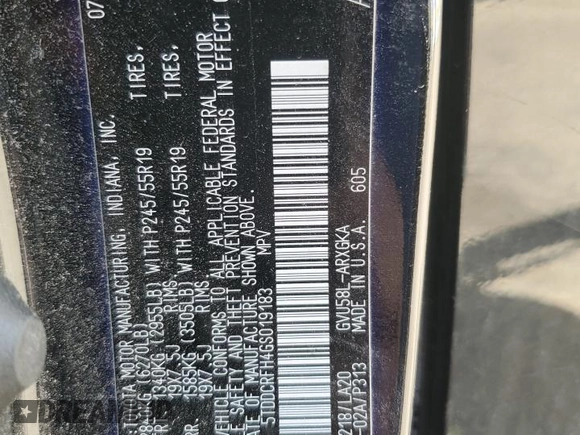 2016 Toyota Highlander Hybrid Limited with VIN 5TDDCRFH4GS019183, listed as a Copart auction lot 49718465 with 136,879 mi miles and Salvage Title. Bid and sale history available at carsss.com. Image 13.