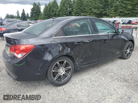 2014 Chevrolet Cruze 2LT with VIN 1G1PE5SB2E7364598, listed as a Copart auction lot 61970575 with 150,937 mi miles and Salvage title. Bid and sale history available at DreamBid. Image 3.