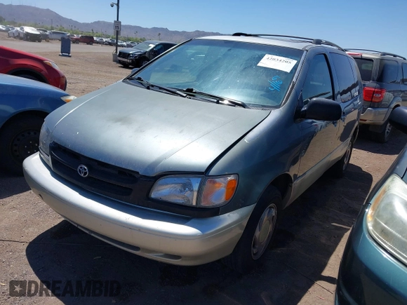 1999 Toyota Sienna LE with VIN 4T3ZF13C3XU109706, listed as a IAAI auction lot 42034205 with 1 mi miles. Bid and sale history available at carsss.com. Image 2.