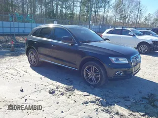 2014 Audi Q5 Premium Plus with VIN WA1LFAFP2EA018002, listed as a IAAI auction lot 41839503 with 201,205 mi miles. Bid and sale history available at carsss.com. Image 1.