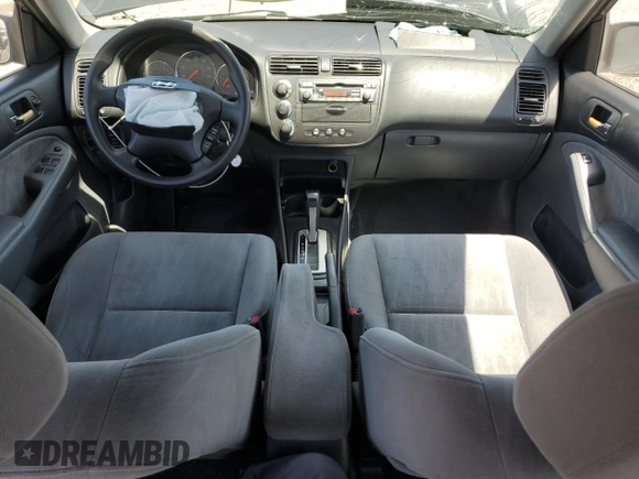 2004 Honda Civic LX with VIN 2HGES165X4H511954, listed as a Copart auction lot 56161185 with 184,496 mi miles and Salvage Title. Bid and sale history available at DreamBid. Image 8.