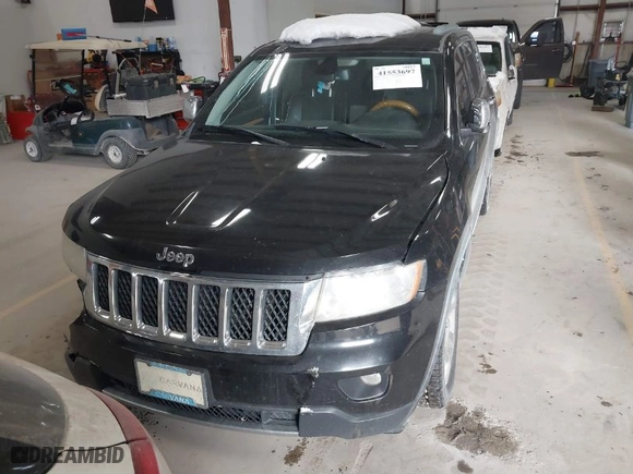 2011 Jeep Grand Cherokee Overland with VIN 1J4RR6GTXBC701186, listed as a IAAI auction lot 41553697 with 172,317 mi miles. Bid and sale history available at carsss.com. Image 12.