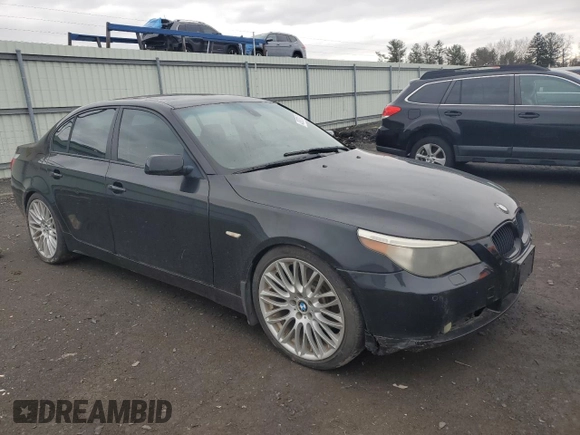 2005 BMW 5 Series 545i with VIN WBANB33515CN67474, listed as a Copart auction lot 47875175 with Not Provided miles and Salvage Title. Bid and sale history available at carsss.com. Image 4.