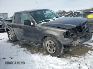 2005 Ford F-150 STX with VIN 1FTRX14W45FB61544, listed as a Copart auction lot 45526925 with 0 mi miles and Salvage Title. Bid and sale history available at carsss.com. Image 4.
