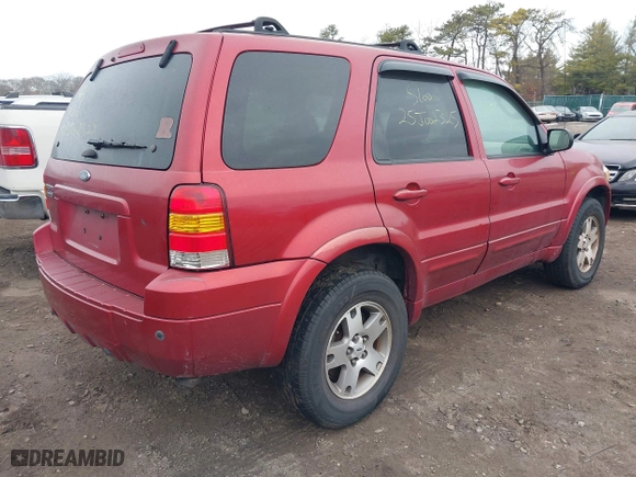 2005 Ford Escape Limited with VIN 1FMYU94155KA52665, listed as a IAAI auction lot 41736416 with 999,999 mi miles. Bid and sale history available at carsss.com. Image 4.