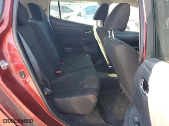 2015 Nissan LEAF SL with VIN 1N4AZ0CP6FC323954, listed as a Copart auction lot 42581985 with 70,525 mi miles and Salvage Title. Bid and sale history available at carsss.com. Image 10.