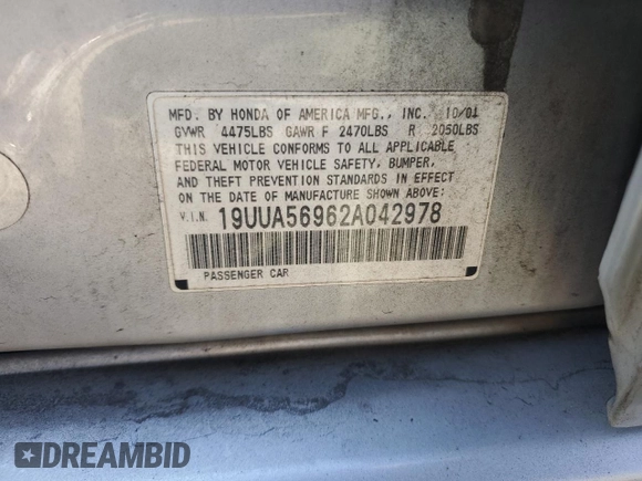 2002 Acura TL Type S w/Navigation with VIN 19UUA56962A042978, listed as a Copart auction lot 77483324 with 132,734 mi miles and Salvage Title. Bid and sale history available at carsss.com. Image 12.
