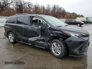 2023 Toyota Sienna XSE 25th Anniversary with VIN 5TDCSKFC6PS105296, listed as a Copart auction lot 41728475 with 1,142 mi miles and Non repairable. Bid and sale history available at DreamBid. Image 4.