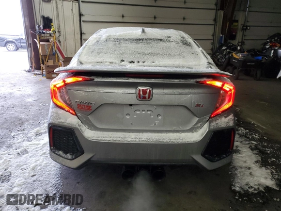 2018 Honda Civic Si with VIN 2HGFC1E56JH705069, listed as a Copart auction lot 45688515 with 134,264 mi miles and Salvage Title. Bid and sale history available at DreamBid. Image 6.