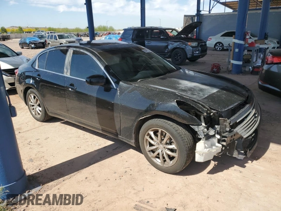 2007 Infiniti G35 Journey with VIN JNKBV61E77M709176, listed as a Copart auction lot 55491235 with 199,902 mi miles and Salvage Title. Bid and sale history available at DreamBid. Image 4.