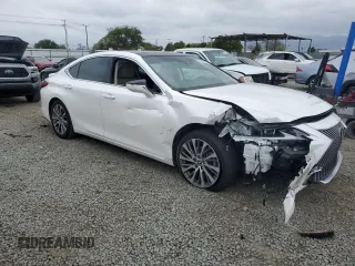 2021 Lexus ES 350 with VIN 58ADZ1B15MU098190, listed as a Copart auction lot 55865655 with 42,981 mi miles and Salvage Title. Bid and sale history available at DreamBid. Image 4.