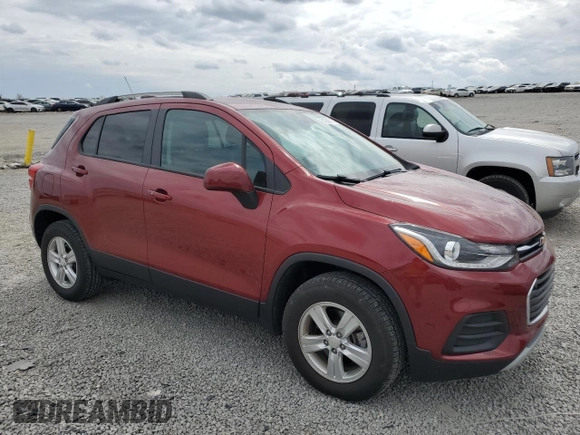 2022 Chevrolet Trax LT with VIN KL7CJPSM5NB513577, listed as a Copart auction lot 51292315 with 41,695 mi miles and Salvage Title. Bid and sale history available at carsss.com. Image 4.