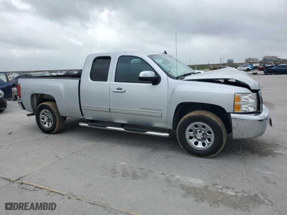 2012 Chevrolet Silverado 1500 LS with VIN 1GCRCREA6CZ217802, listed as a Copart auction lot 51544705 with 0 mi miles and Salvage Title. Bid and sale history available at carsss.com. Image 4.