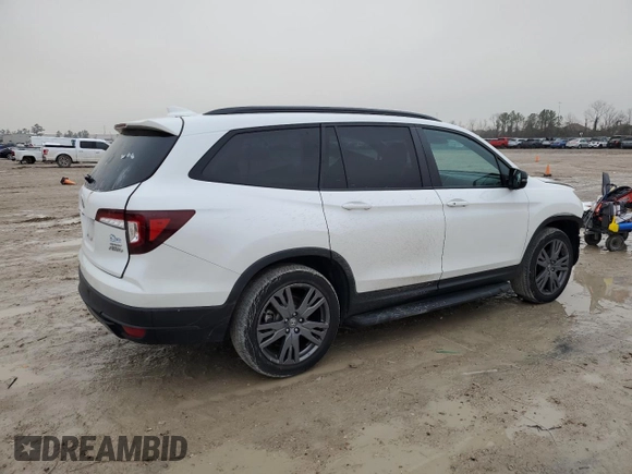 2022 Honda Pilot Sport with VIN 5FNYF6H35NB084828, listed as a Copart auction lot 43286375 with 39,303 mi miles and Salvage Title. Bid and sale history available at DreamBid. Image 3.