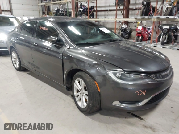 2015 Chrysler 200 Limited with VIN 1C3CCCAB1FN688550, listed as a IAAI auction lot 42063311 with 74,407 mi miles and . Bid and sale history available at DreamBid. Image 1.