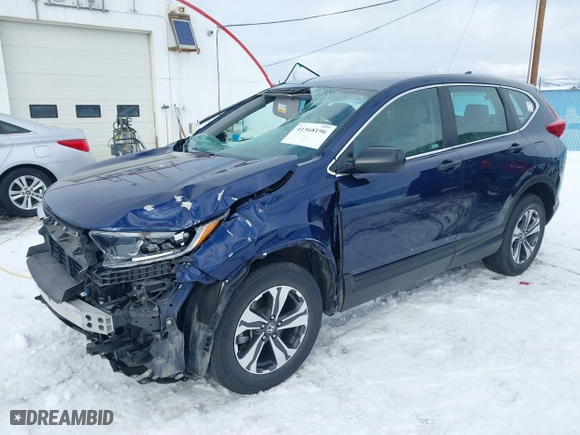 2019 Honda CR-V LX with VIN 5J6RW6H35KL000434, listed as a IAAI auction lot 41568196 with 28,163 mi miles. Bid and sale history available at carsss.com. Image 2.
