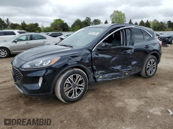 2021 Ford Escape SEL with VIN 1FMCU9H63MUB35918, listed as a Copart auction lot 55647305 with 211,681 mi miles and Salvage title. Bid and sale history available at DreamBid. Image 1.