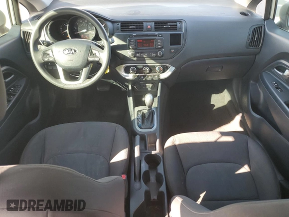 2015 Kia Rio LX with VIN KNADM4A33F6454705, listed as a Copart auction lot 76955904 with 157,078 mi miles and Salvage Title. Bid and sale history available at carsss.com. Image 8.