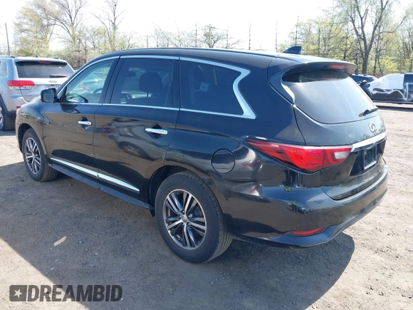 2018 Infiniti QX60 with VIN 5N1DL0MM4JC529193, listed as a IAAI auction lot 42091013 with 202,602 mi miles. Bid and sale history available at carsss.com. Image 3.