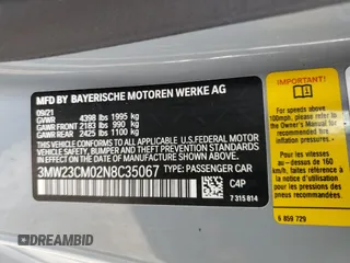 2022 BMW 2 Series 230i with VIN 3MW23CM02N8C35067, listed as a Copart auction lot 88722915 with 77,259 mi miles and Non Repairable. Bid and sale history available at carsss.com. Image 12.
