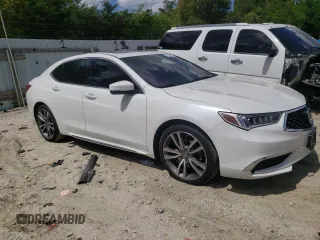 2020 Acura TLX Technology with VIN 19UUB2F43LA004089, listed as a Copart auction lot 56163775 with 56,653 mi miles and Salvage title. Bid and sale history available at DreamBid. Image 4.