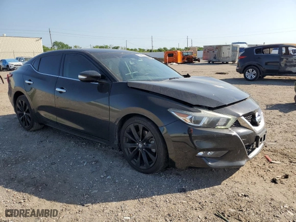 2017 Nissan Maxima SR with VIN 1N4AA6AP5HC453448, listed as a Copart auction lot 52346845 with 195,457 mi miles and Salvage Title. Bid and sale history available at carsss.com. Image 4.
