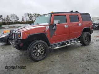 2003 Hummer H2 with VIN 5GRGN23U33H136931, listed as a Copart auction lot 80671794 with 127,137 mi miles and Salvage Title. Bid and sale history available at carsss.com. Image 1.